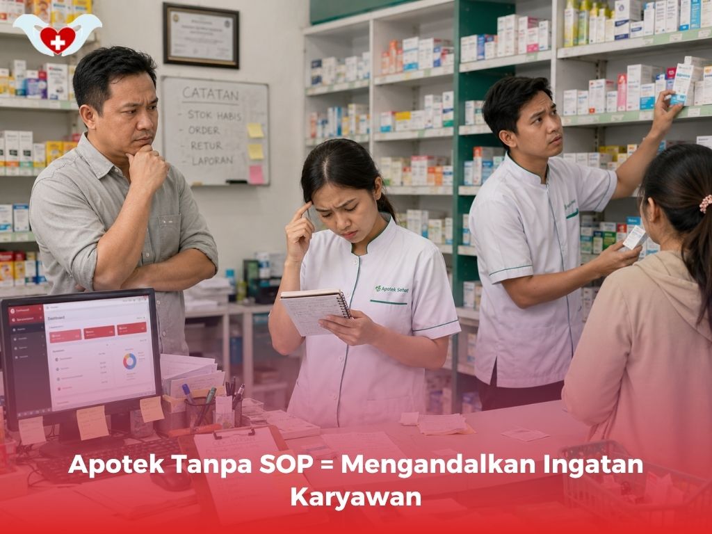 Apotek Tanpa SOP = Mengandalkan Ingatan Karyawan